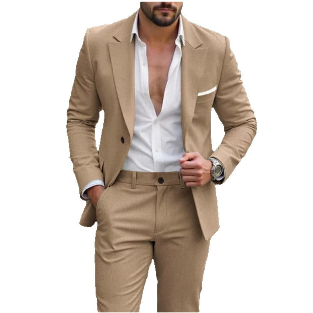 Mens Two-piece Business Professional Suit