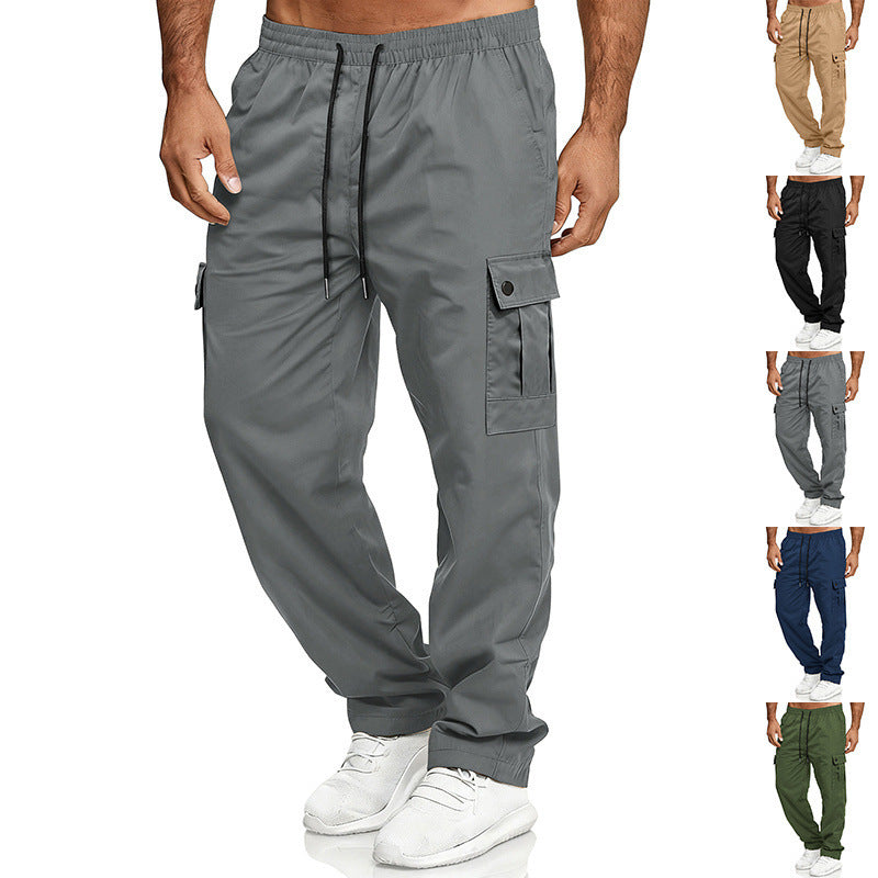 Loose-fit Straight-leg Outdoor Workwear Pants For Men