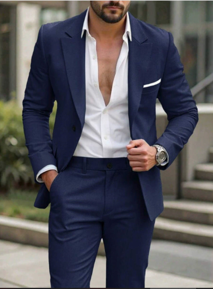Mens Two-piece Business Professional Suit