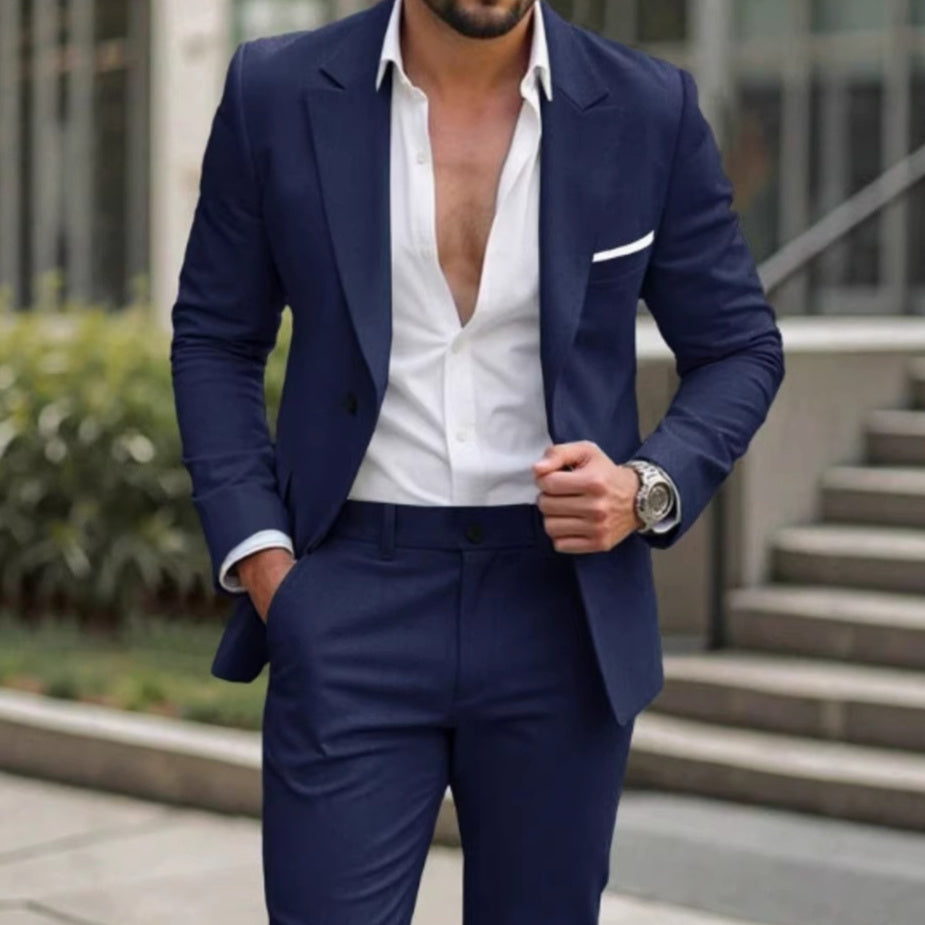 Mens Two-piece Business Professional Suit