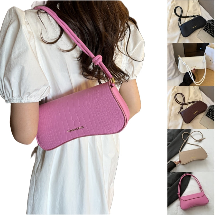 Underarm Bag Chic Solid Color Square Shoulder Purse