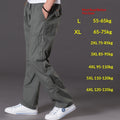 Men's Washed Casual Pants Multi-Pocket Work Trousers