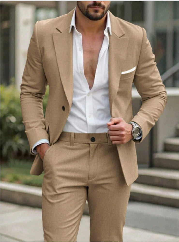 Mens Two-piece Business Professional Suit