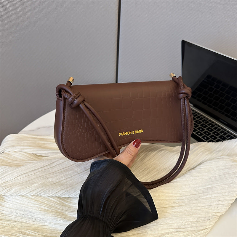 Underarm Bag Chic Solid Color Square Shoulder Purse
