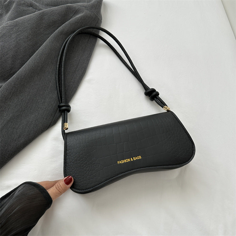 Underarm Bag Chic Solid Color Square Shoulder Purse