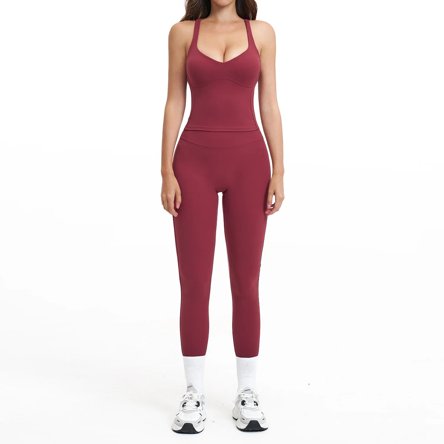 Women Tracksuit Bra + Suit High Waist Leggings Sports Outfit