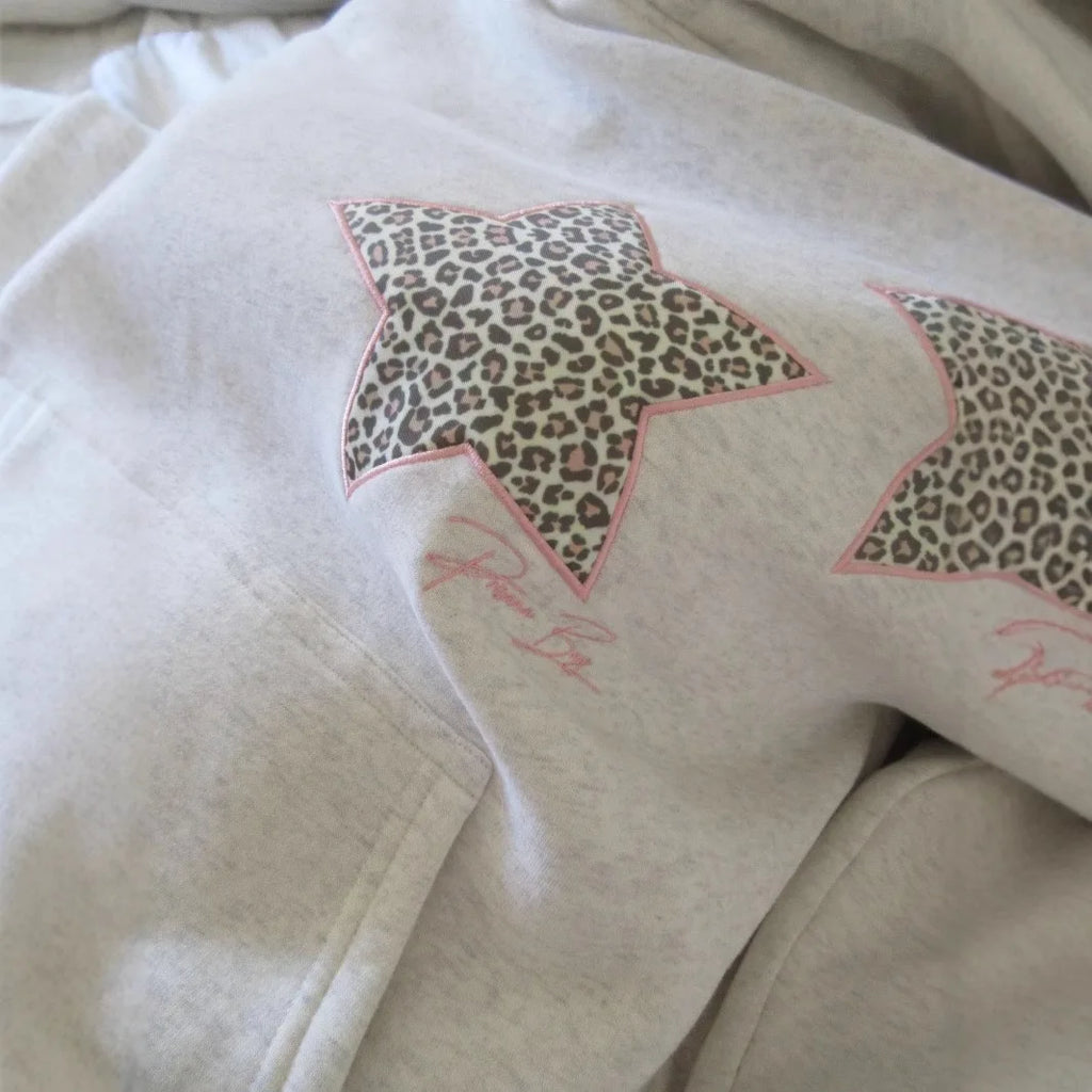 Casual Oversized Hoodie Jaet Star Embroidery Versatile Loose Fit Comfortable Women's Sweatirt Outerwear