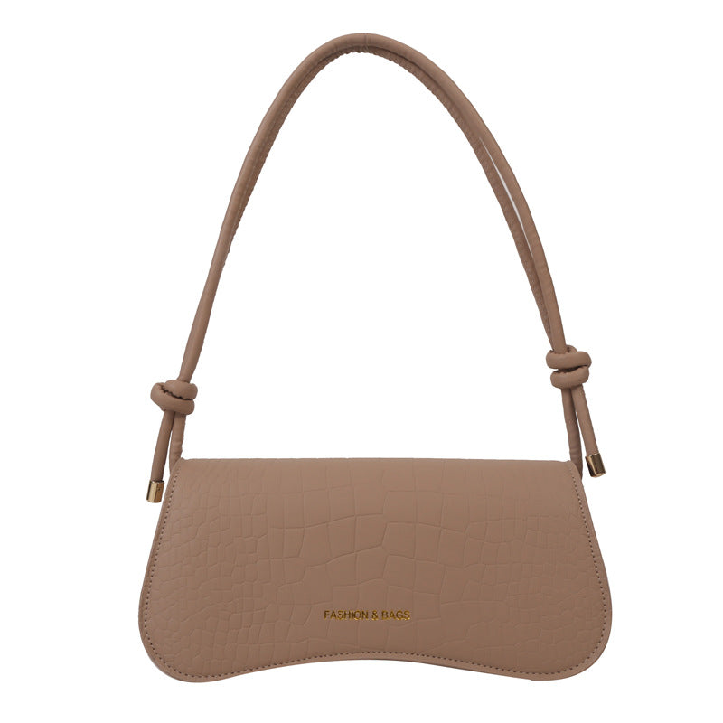 Underarm Bag Chic Solid Color Square Shoulder Purse