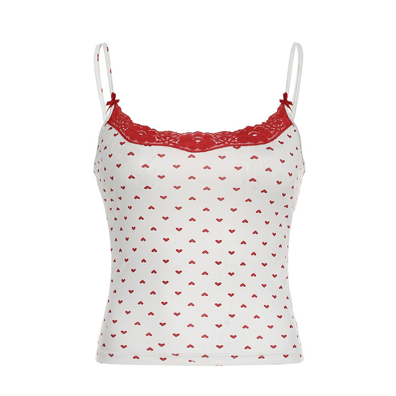 Two-piece Floral Camisole For Women