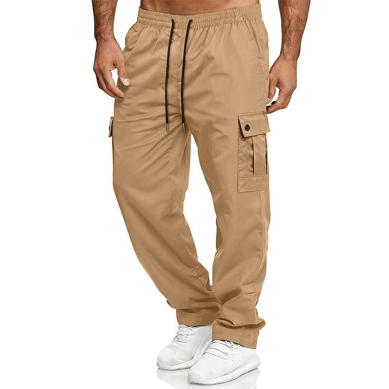 Loose-fit Straight-leg Outdoor Workwear Pants For Men