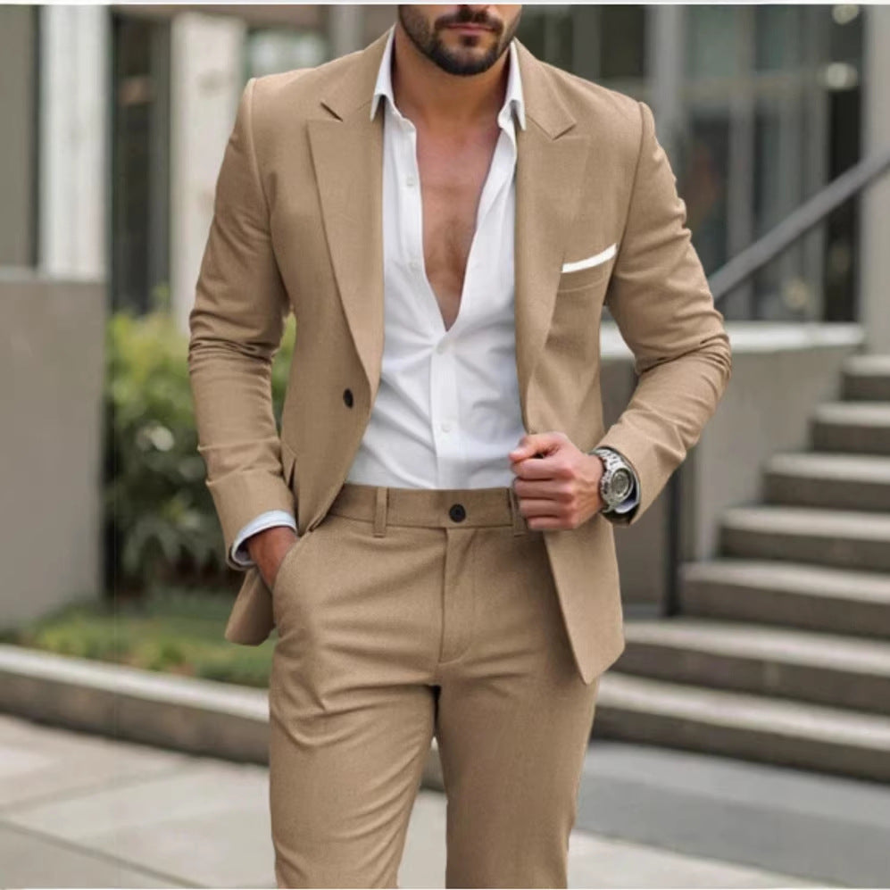 Mens Two-piece Business Professional Suit