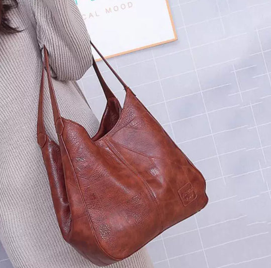 Vintage Large Capacity Shoulder Bags For Women Retro
