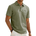 Men's Beach Linen Polo Shirt
